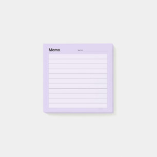 Minimale einfache Memo-Linie Post-it Klebezettel