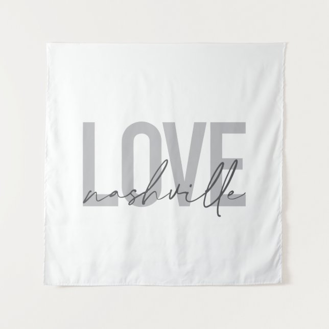 Minimale, einfache, moderne coole Design-Liebe Nas Wandteppich (Vorderseite)