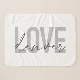 Minimale, einfache, moderne, urbane Design Liebe D Sherpadecke