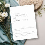 Minimale einfache Schwarz-Weiß-Typografie-Hochzeit Dankeskarte<br><div class="desc">Wenn Sie weitere Anpassungen benötigen,  schreiben Sie mir bitte an yellowfebstudio@gmail.com.</div>