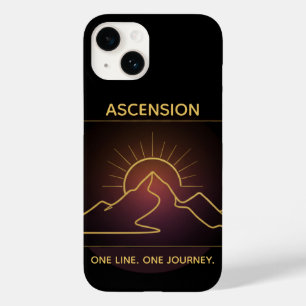Minimale Einstrich-Bergkette   Sunrise Line Case-Mate iPhone 14 Hülle