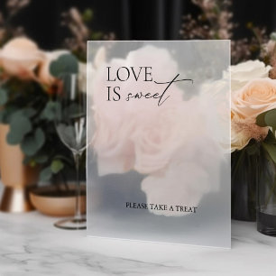 Minimale Elegant-Liebe ist Sweet Acrylic Decal Sig Fensteraufkleber