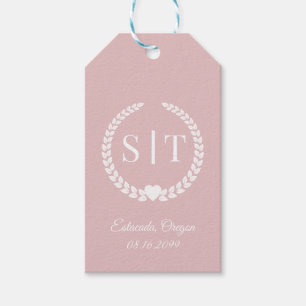 Minimale Elegant Typografy Monogram Initials Geschenkanhänger