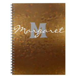 Minimale elegante goldene Notizbuch Notizblock