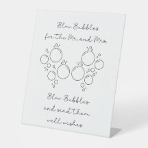 Minimale elegante luftige Bubble-Abschiedstafel