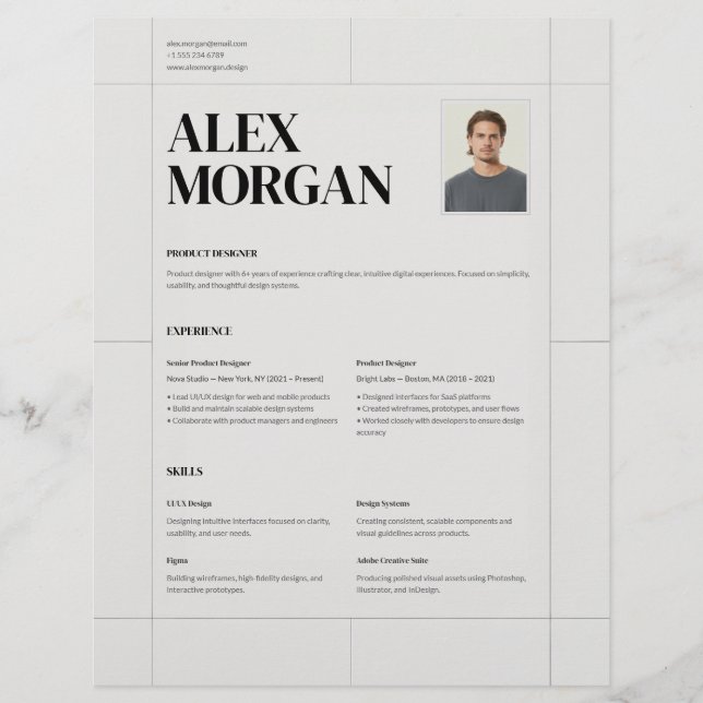 Minimale elegante professionelle Unternehmensbewer (Vorderseite)