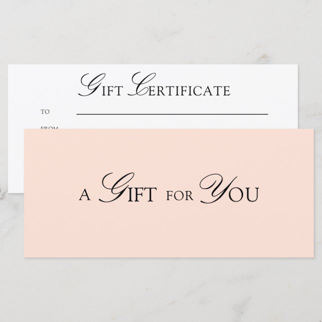 Minimale elegante QR-Code-Geschenkkarte (Vorne/Hinten)