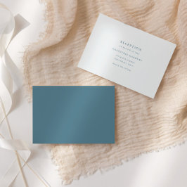 Minimale elegante Script-Empfang-Abschlusskarte Begleitkarte