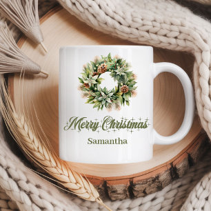 Minimale erdige nordische Palette benutzerdefinier Kaffeetasse