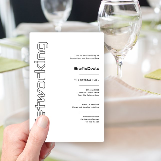 Minimale Ereignisse im Business Corporate Tech Net Einladung (Von Creator hochgeladen)