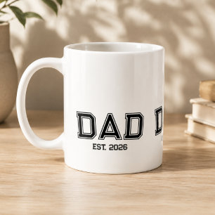 Minimale Etabliert-Jahr-Geschenk für neue Väter Kaffeetasse