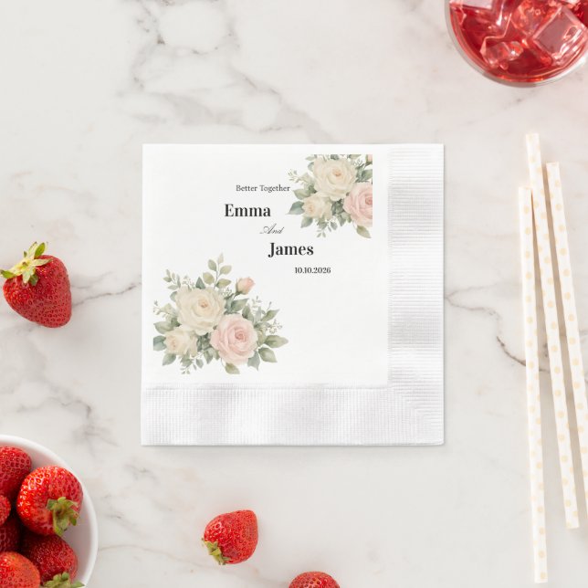 Minimale Eukalyptus-Hochzeitspapier-Serviette Serviette (Beispiel)