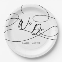 Minimale Extravagante Script "We Do" Kalligraphie 