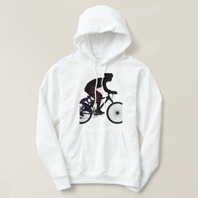 Minimale Fahrrad-Kunst –  Hoodie (Design vorne)