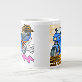 Minimale Fahrradgrafik Jumbo-Tasse