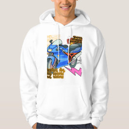 Minimale Fahrradgrafik – Moderne Motorrad Hoodie