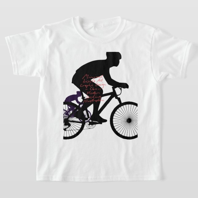 Minimale Fahrradkunst –  T-Shirt (Ablage )