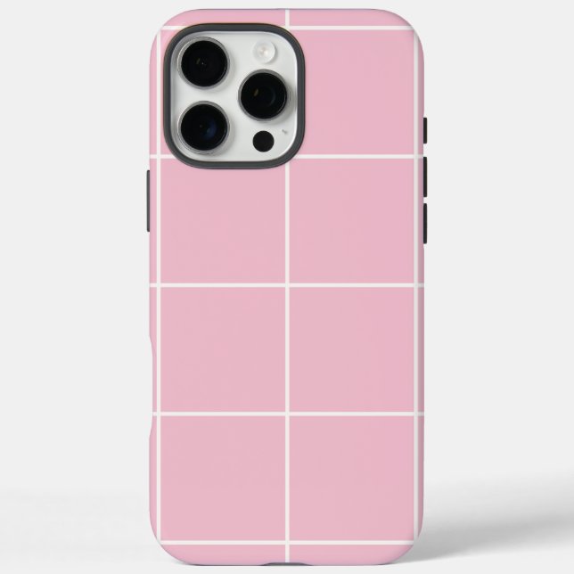 Minimale Farb-Gitter-Prüfmuster Case-Mate iPhone Hülle (Rückseite)
