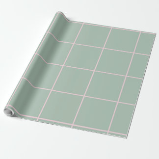 Minimale Farb-Gitter-Prüfstruktur Geschenkpapier