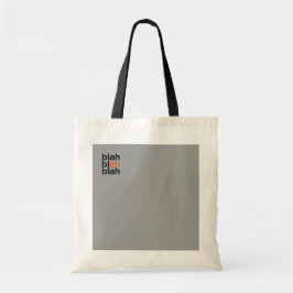 Minimale Farbbblock-Tasche – Blah Blah Blah Tragetasche