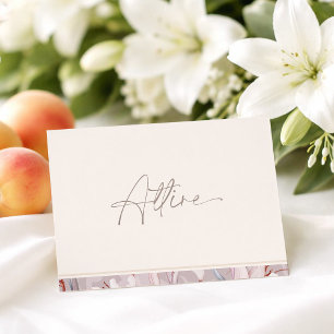Minimale Farbpalette-Karte für Hochzeitskleidung  Einladung