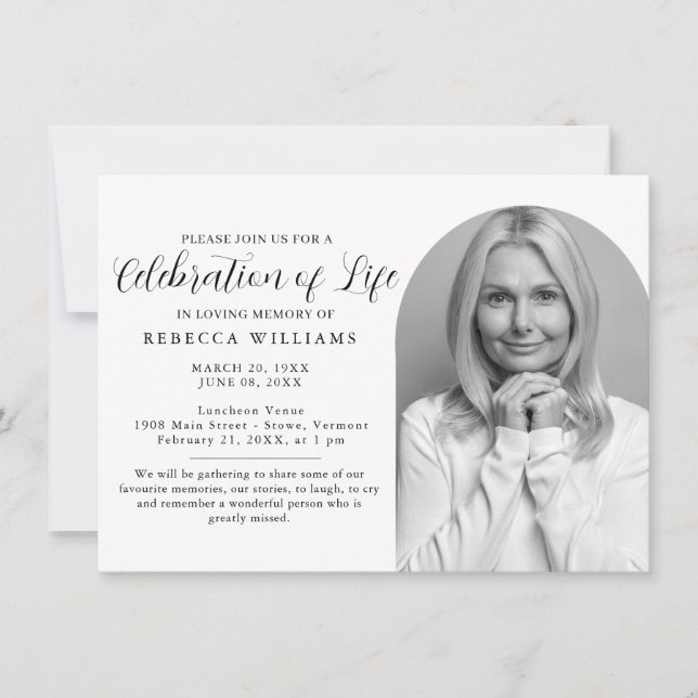 Minimale Feier der Einladungen zum Leben (Vorderseite)