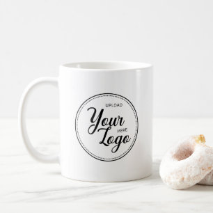 Minimale Firmenlogo Kaffeetasse