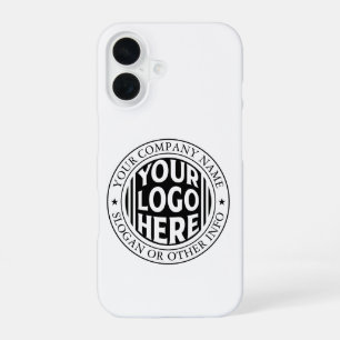 Minimale Firmenname und benutzerdefiniertes Marken iPhone 16 Hülle
