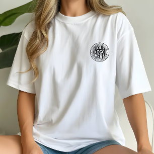 Minimale Firmenname und benutzerdefiniertes Marken T-Shirt