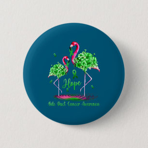 Minimale Flamingo-Gallenwegkrebs-Bewusstseinsförde Button