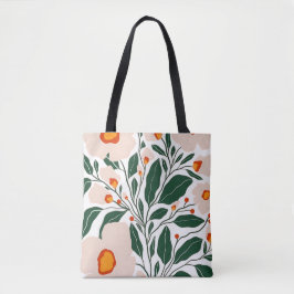 Minimale florale botanische Muster-Tasche