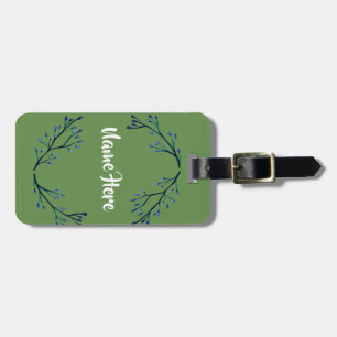 Minimale florale Gepäckanhänger