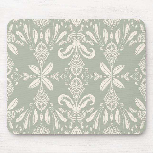 Minimale Floralmuster-Mauspad Mousepad (Vorne)