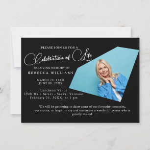 Minimale Foto-Feier von Einladungen zum Leben