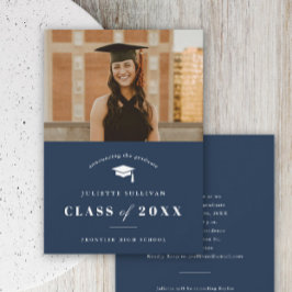 Minimale Foto-Graduationspartei Einladung