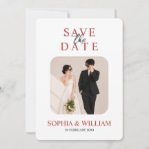 Minimale Foto-Save-the-Date-Karte