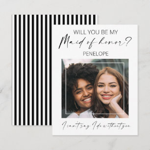 Minimale Foto   Wirst du meine Trauzeugin sein