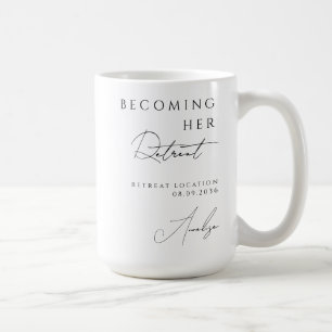 Minimale Frauen-Rückzugsort Geschenk - Fügen Sie I Kaffeetasse