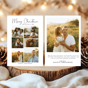 Minimale Frohe Weihnachten Schrift Familie 7 Fotos
