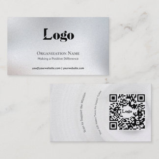 Minimale Fundraising-Visitenkarte Visitenkarte