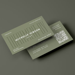 Minimale Fuß-Spa-Massage-Therapeut Holistic Sage Visitenkarte