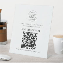 Minimale Geschäftslogo-Scan-QR-Code