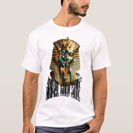 Minimale Gold-Symbol-T-Shirt – Luxus Streetwear  T-Shirt