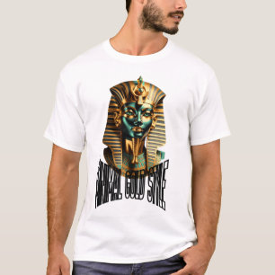 Minimale Gold-Symbol-T-Shirt – Luxus Streetwear  T-Shirt