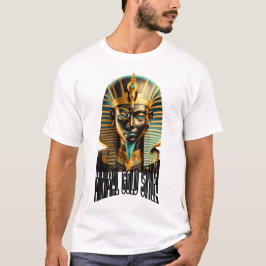 Minimale Goldmasken-T-Shirt – Luxus Streetwear  T-Shirt