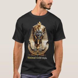 Minimale Goldmasken-T-Shirt – Luxus Streetwear  T-Shirt
