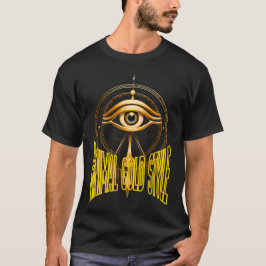 Minimale Goldmasken-T-Shirt – Luxus Streetwear  T-Shirt