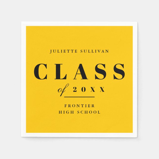 Minimale Graduierungspartei Serviette (Vorderseite)