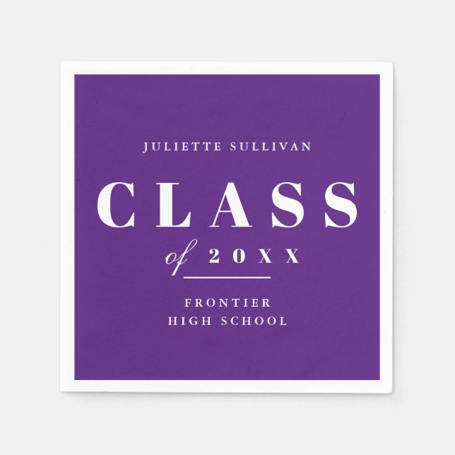 Minimale Graduierungspartei Serviette (Vorderseite)