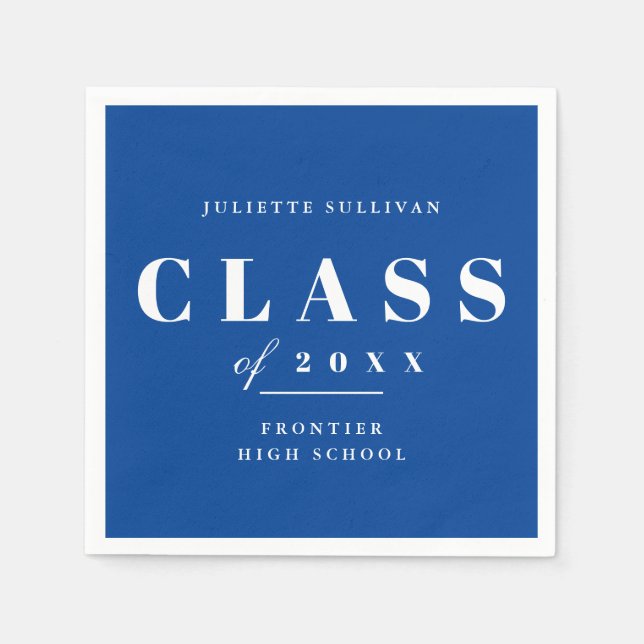 Minimale Graduierungspartei Serviette (Vorderseite)